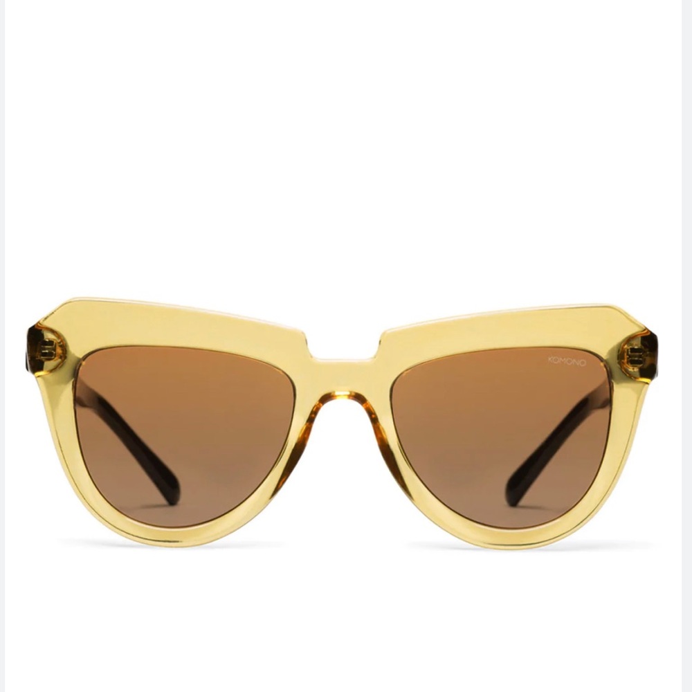 KOMONO sunglasses cat eye Stella Cider Black gold - Picture 2 of 10